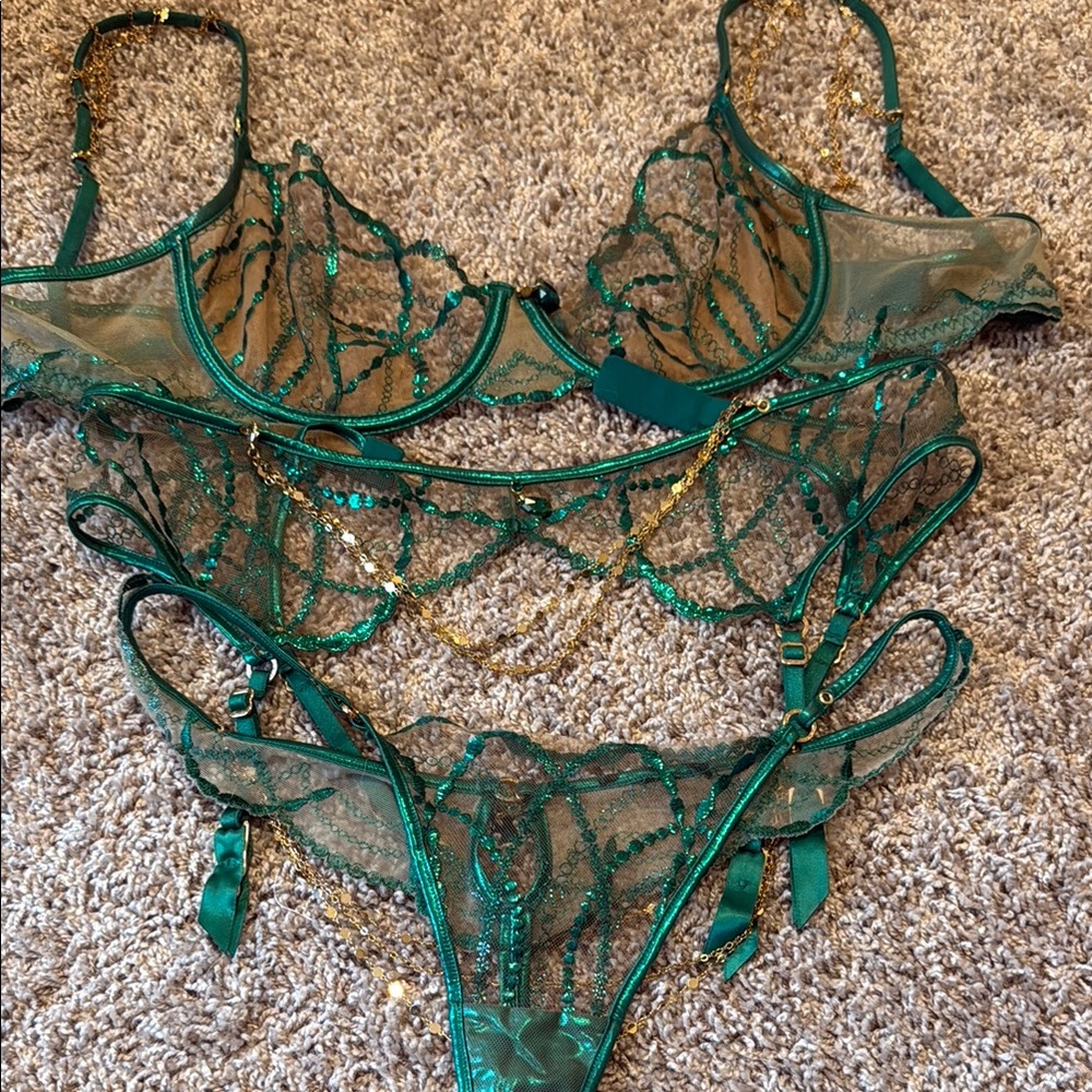 Honey Birdette Emerald Goldie